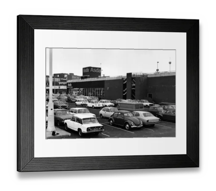 Framed Print : The Grange Precinct, Birkenhead. 13th October 1977 Framed Print : The Grange Precinct, Birkenhead. 13th October 1977