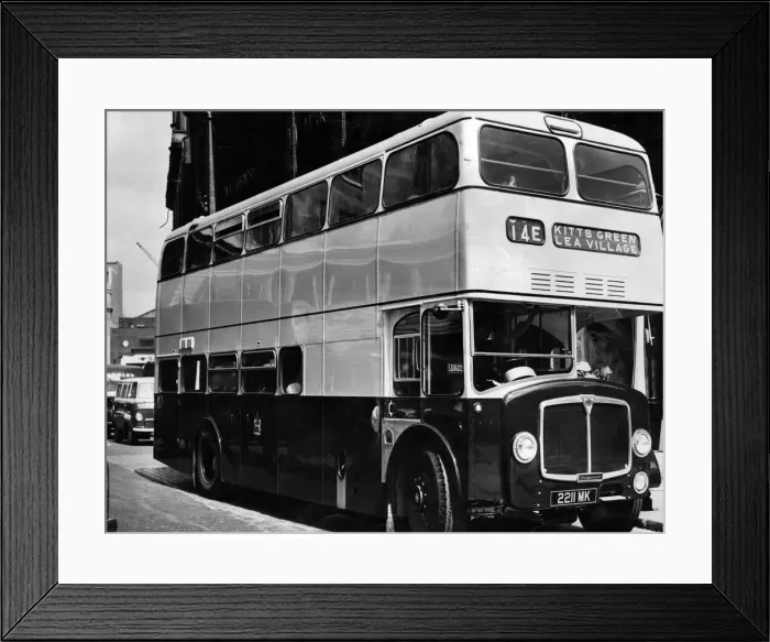 Framed Print : Birminghams bus of the future? This is the latest type of vehicle which Framed Print : Birminghams bus of the future? This is the latest type of vehicle which