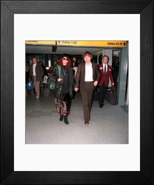 Framed Print : Andrew Lloyd Webber composer songwriter with his wife Sarah Brightman singer at Heathrow Framed Print : Andrew Lloyd Webber composer songwriter with his wife Sarah Brightman singer at Heathrow