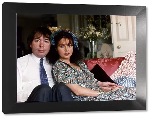 Andrew Lloyd Webber Opera Writer and Composer sitting down with wife Sarah Brightman
