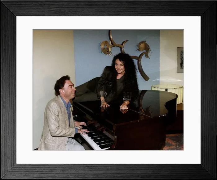Framed Print : Sarah Brightman and Andrew Lloyd Webber at the piano dbase Framed Print : Sarah Brightman and Andrew Lloyd Webber at the piano dbase