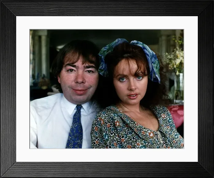 Framed Print : Music Composer Andrew Lloyd Webber with former wife, singer Sarah Brightman DBase Framed Print : Music Composer Andrew Lloyd Webber with former wife, singer Sarah Brightman DBase