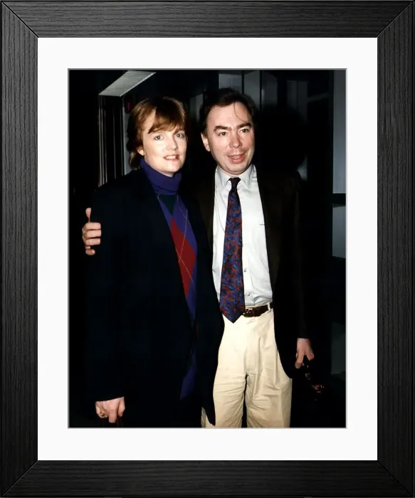 Framed Print : Andrew Lloyd Webber Songwriter with wife Madeline Gurdon DBase Circa 1991 Framed Print : Andrew Lloyd Webber Songwriter with wife Madeline Gurdon DBase Circa 1991