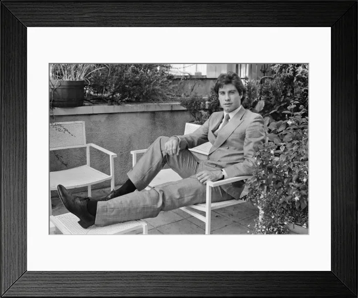 Framed Print : John Travolta, actor, singer and dancer, pictured in London Framed Print : John Travolta, actor, singer and dancer, pictured in London