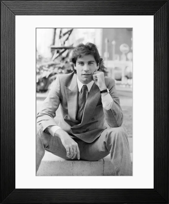 Framed Print : John Travolta, actor, singer and dancer, pictured in London Framed Print : John Travolta, actor, singer and dancer, pictured in London