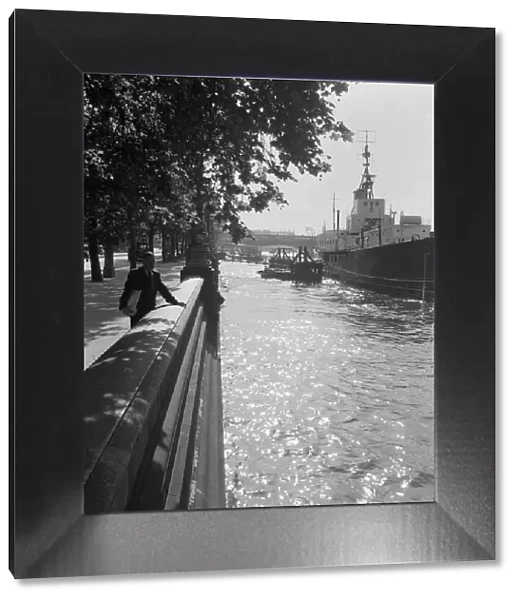 London Embankment. Circa 1955