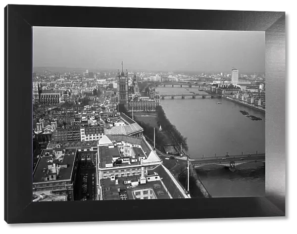 Views of London from Millbank Tower. 4th April 1963