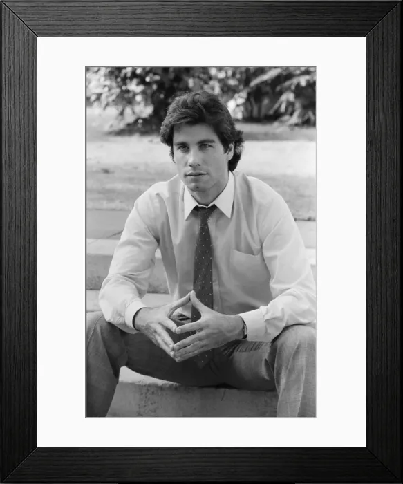 Framed Print : John Travolta, actor, singer and dancer, pictured in London Framed Print : John Travolta, actor, singer and dancer, pictured in London
