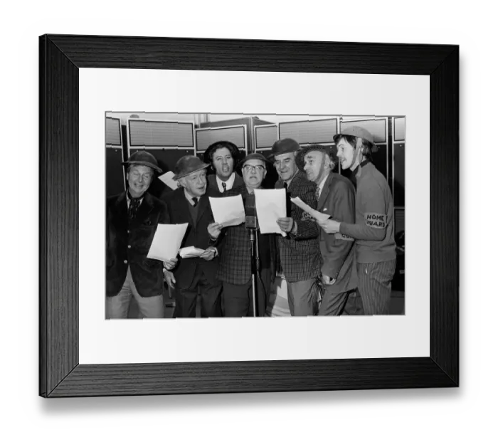 Framed Print : The complete Dads Army team reported for duty today in the EMI Abbey Road Studios Framed Print : The complete Dads Army team reported for duty today in the EMI Abbey Road Studios