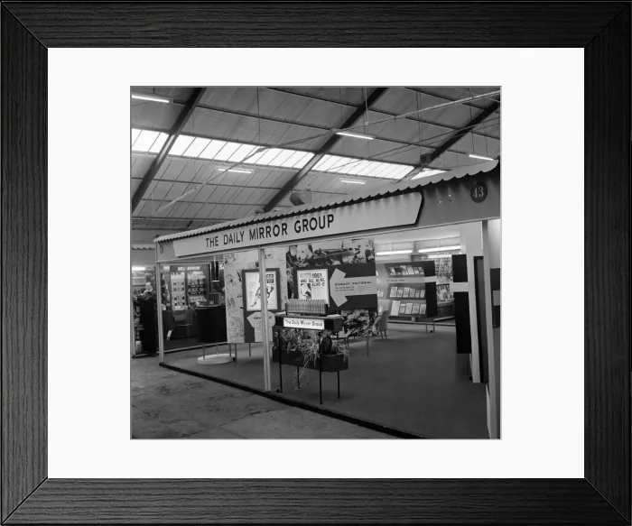 Framed Print : The Daily Mirror Group Stand at The Newsagents Fair, exhibition hall complex Framed Print : The Daily Mirror Group Stand at The Newsagents Fair, exhibition hall complex