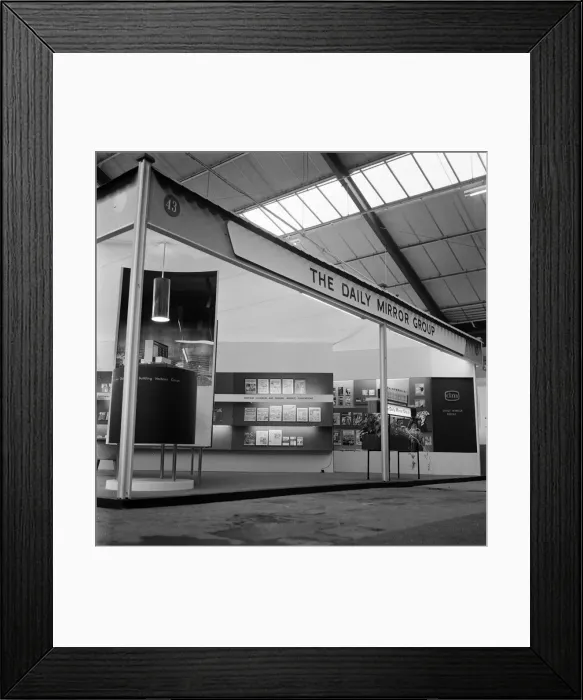 Framed Print : The Daily Mirror Group Stand at The Newsagents Fair, exhibition hall complex Framed Print : The Daily Mirror Group Stand at The Newsagents Fair, exhibition hall complex
