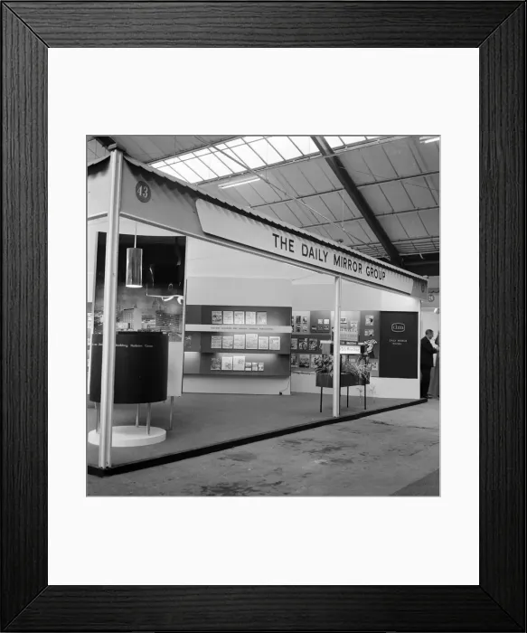 Framed Print : The Daily Mirror Group Stand at The Newsagents Fair, exhibition hall complex Framed Print : The Daily Mirror Group Stand at The Newsagents Fair, exhibition hall complex