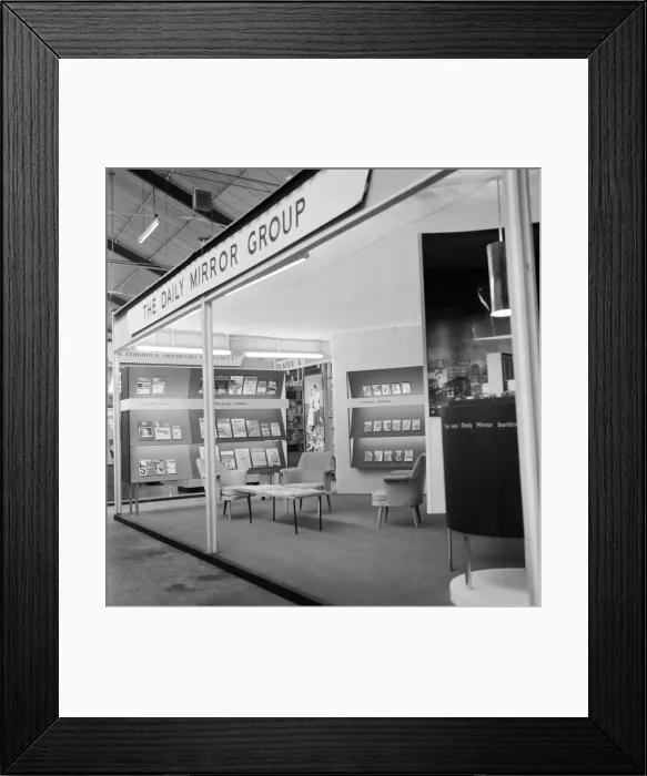Framed Print : The Daily Mirror Group Stand at The Newsagents Fair, exhibition hall complex Framed Print : The Daily Mirror Group Stand at The Newsagents Fair, exhibition hall complex