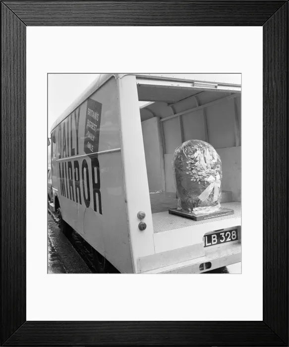 Framed Print : Giant Easter Egg more than three feet high and filled with 75 pounds of chocolate