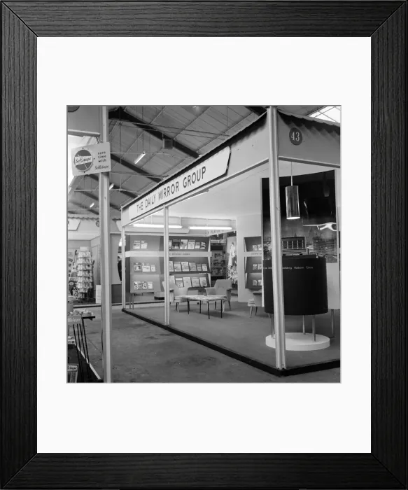Framed Print : The Daily Mirror Group Stand at The Newsagents Fair, exhibition hall complex Framed Print : The Daily Mirror Group Stand at The Newsagents Fair, exhibition hall complex