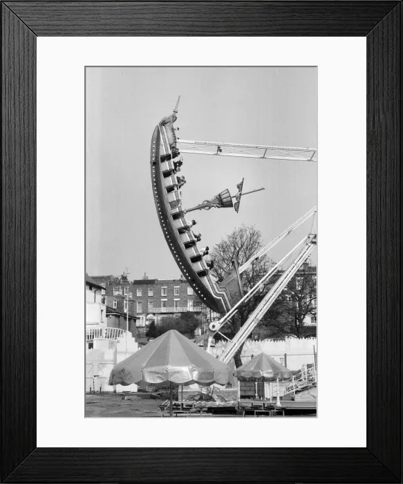 Framed Print : Scenes at Bembom Brothers White Knuckle Theme Park (formerly known as Dreamland Framed Print : Scenes at Bembom Brothers White Knuckle Theme Park (formerly known as Dreamland