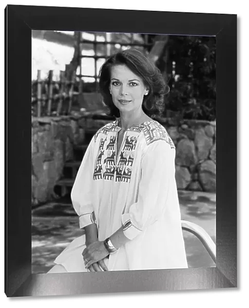 Natalie Wood, american actress at The Golden Door, a luxury keep fit spa in San Marcos