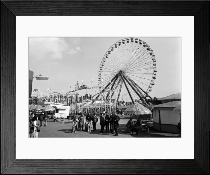 Framed Print : Scenes at Bembom Brothers White Knuckle Theme Park (formerly known as Dreamland Framed Print : Scenes at Bembom Brothers White Knuckle Theme Park (formerly known as Dreamland