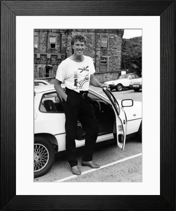 Framed Print : Essex and England cricketer Derek Pringle after being selected for the MCC team Framed Print : Essex and England cricketer Derek Pringle after being selected for the MCC team