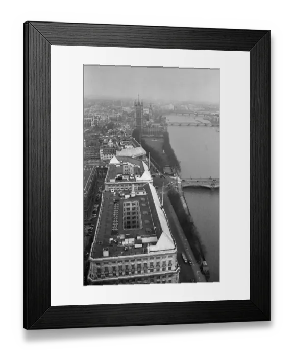 Framed Print : Views of London from Millbank Tower. 4th April 1963 Framed Print : Views of London from Millbank Tower. 4th April 1963