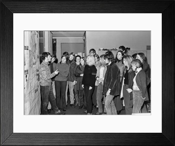 Framed Print : Pupils from the Blue Coat Church of England School, Coventry, on an outdoor expedition