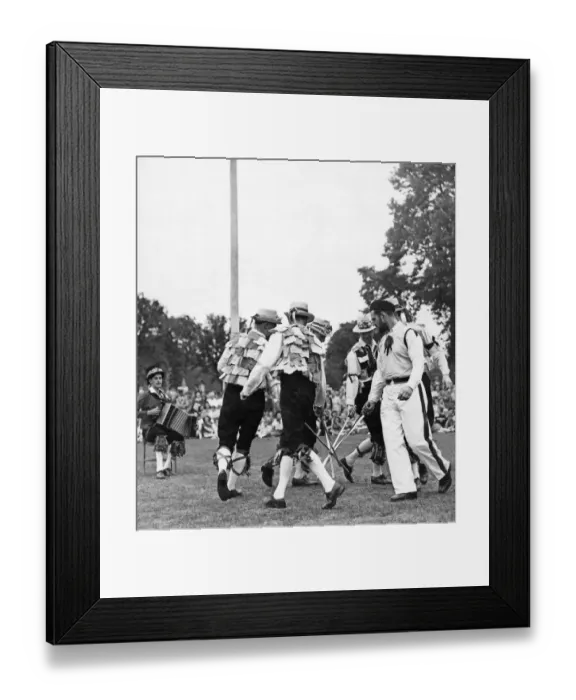 Framed Print : The Old English Folk Dance Society performing the sword dance at Stratford Upon Avon