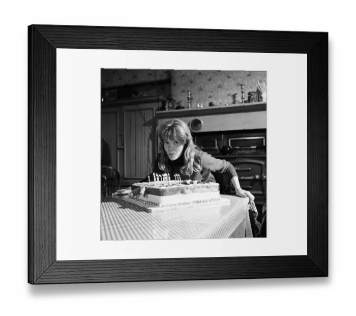 Framed Print : Film star Hayley Mills celebrates her 15th birthday at Pinewood Studios where she is Framed Print : Film star Hayley Mills celebrates her 15th birthday at Pinewood Studios where she is