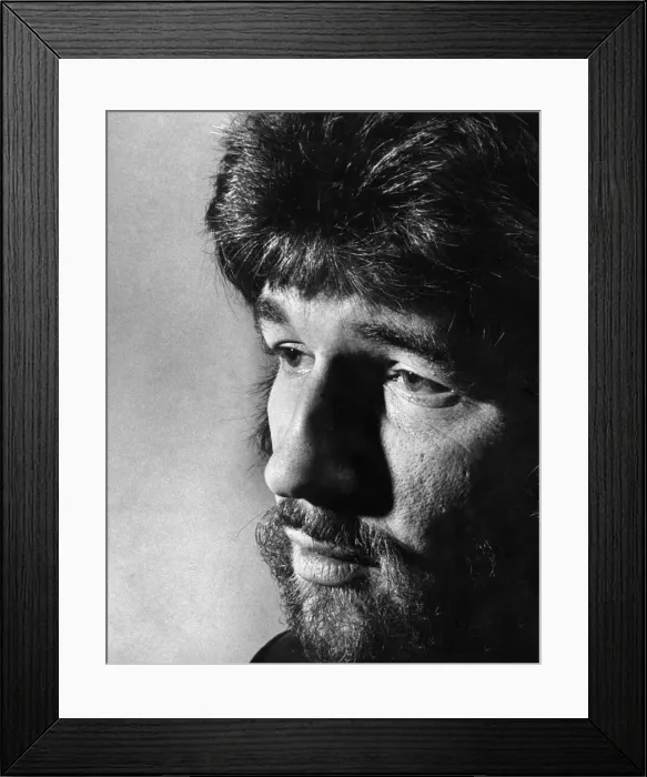 Framed Print : Liverpool playwright Willy Russell pictured during an interview. December 1976 Framed Print : Liverpool playwright Willy Russell pictured during an interview. December 1976