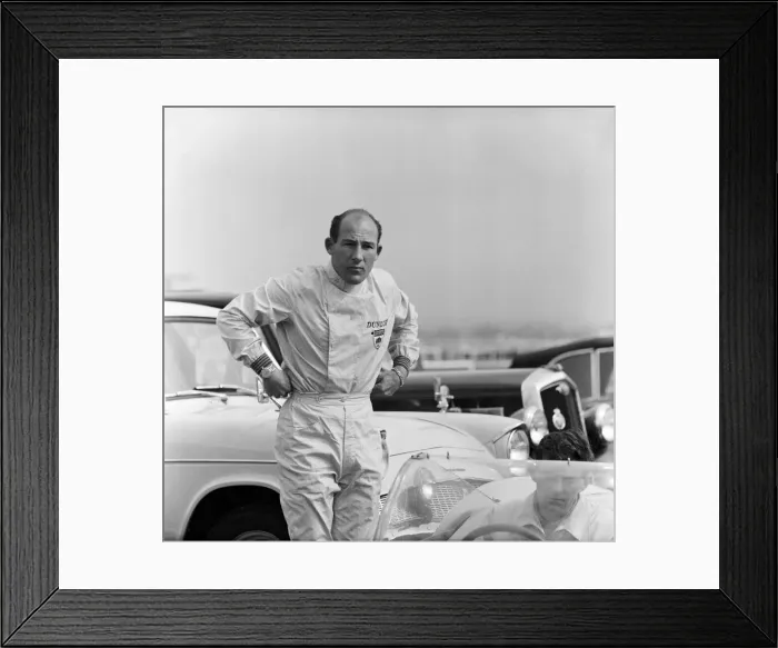 Framed Print : International 200 at Aintree motor circuit. Stirling Moss. 22nd April 1961 Framed Print : International 200 at Aintree motor circuit. Stirling Moss. 22nd April 1961