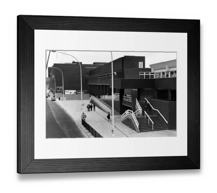 Framed Print : The Grange Precinct, Birkenhead. 13th October 1977