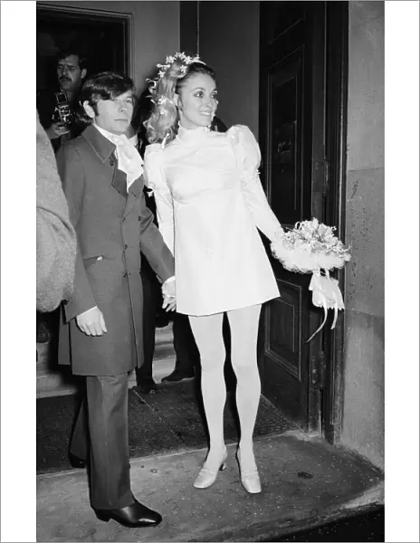 Wedding of Polish film director Roman Polanski and his bride