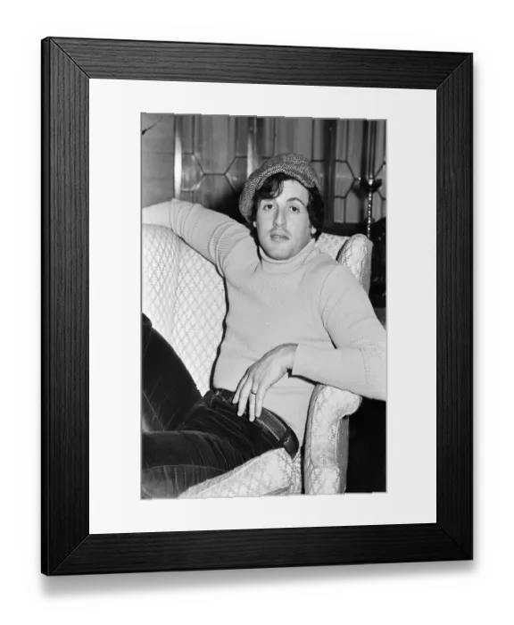 Framed Print : Sylvester Stallone, american actor and writer in London to promote new film Rocky Framed Print : Sylvester Stallone, american actor and writer in London to promote new film Rocky