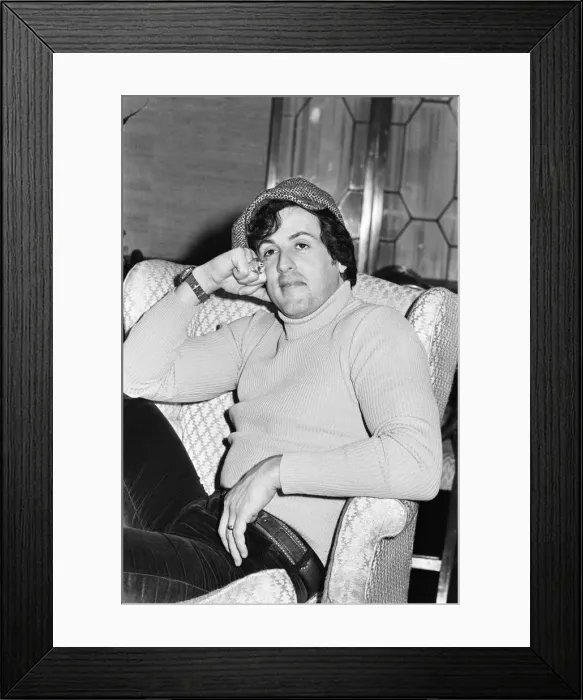 Framed Print : Sylvester Stallone, american actor and writer in London to promote new film Rocky Framed Print : Sylvester Stallone, american actor and writer in London to promote new film Rocky