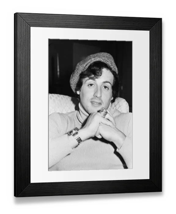 Framed Print : Sylvester Stallone, american actor and writer in London to promote new film Rocky Framed Print : Sylvester Stallone, american actor and writer in London to promote new film Rocky