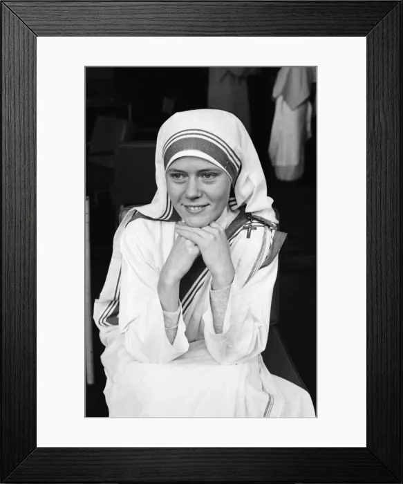 Framed Print : Sister Andrea pictured in London to plea for aid for the children of India who need