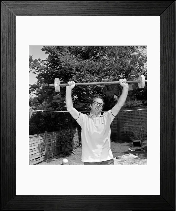 Framed Print : Footballer Nobby Stiles, who is to undergo a leg operation Framed Print : Footballer Nobby Stiles, who is to undergo a leg operation