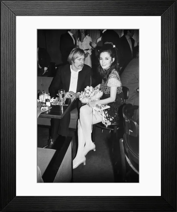 Framed Print : Wedding reception of Polish film director Roman Polanski and his bride Framed Print : Wedding reception of Polish film director Roman Polanski and his bride