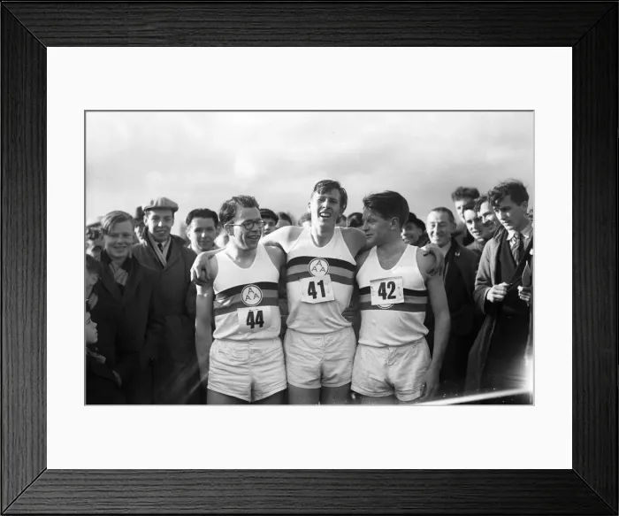 Framed Print : Roger Bannister, British Athlete runs the first sub 4 minute mile Framed Print : Roger Bannister, British Athlete runs the first sub 4 minute mile