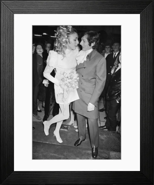 Framed Print : Wedding of Polish film director Roman Polanski and his bride Framed Print : Wedding of Polish film director Roman Polanski and his bride