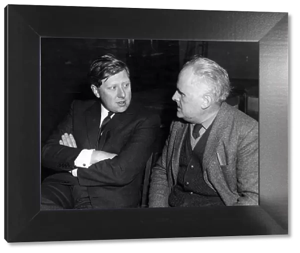 Mr Roy Hattersley, left, and Mr Fred Law, Chairman of the Sparkbrook Constituency Labour