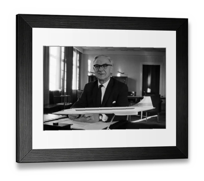 Framed Print : Dr Archibald Russell, the retiring chairman of the British Aircraft Corporation