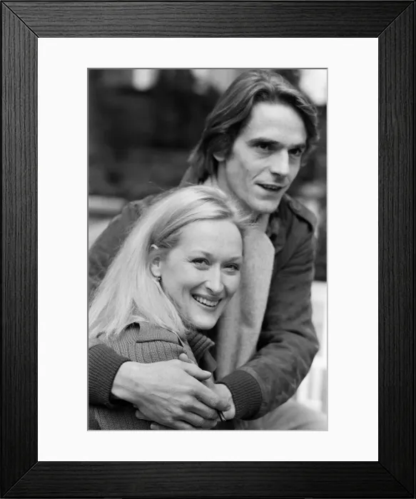 Framed Print : A photo call for the stars of the film The French Lieutenants Woman