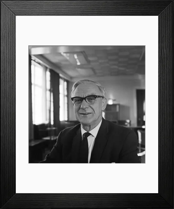 Framed Print : Dr Archibald Russell, the retiring chairman of the British Aircraft Corporation Framed Print : Dr Archibald Russell, the retiring chairman of the British Aircraft Corporation