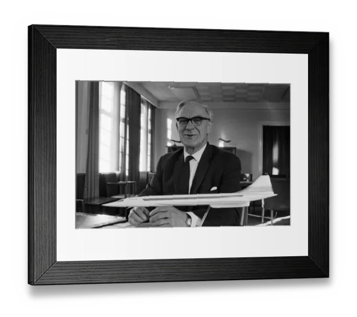Framed Print : Dr Archibald Russell, the retiring chairman of the British Aircraft Corporation Framed Print : Dr Archibald Russell, the retiring chairman of the British Aircraft Corporation