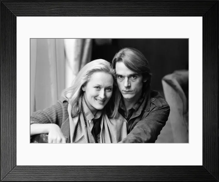 Framed Print : A photo call for the stars of the film The French Lieutenants Woman