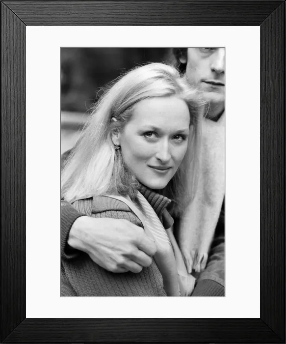 Framed Print : A photo call for the stars of the film The French Lieutenants Woman Framed Print : A photo call for the stars of the film The French Lieutenants Woman