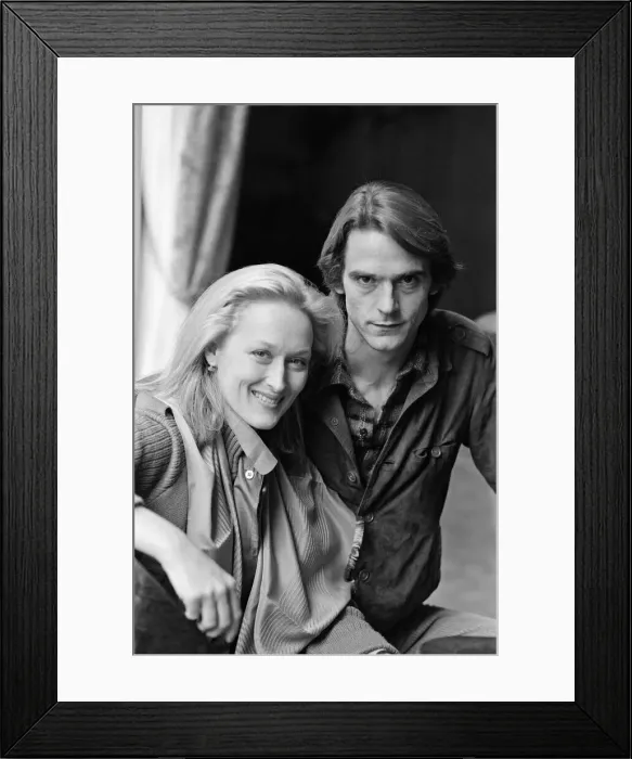 Framed Print : A photo call for the stars of the film The French Lieutenants Woman Framed Print : A photo call for the stars of the film The French Lieutenants Woman