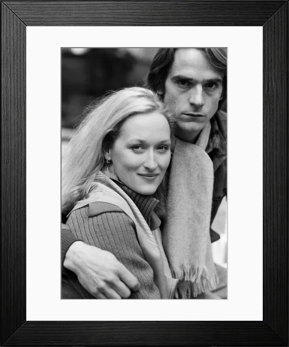 Framed Print : A photo call for the stars of the film The French Lieutenants Woman