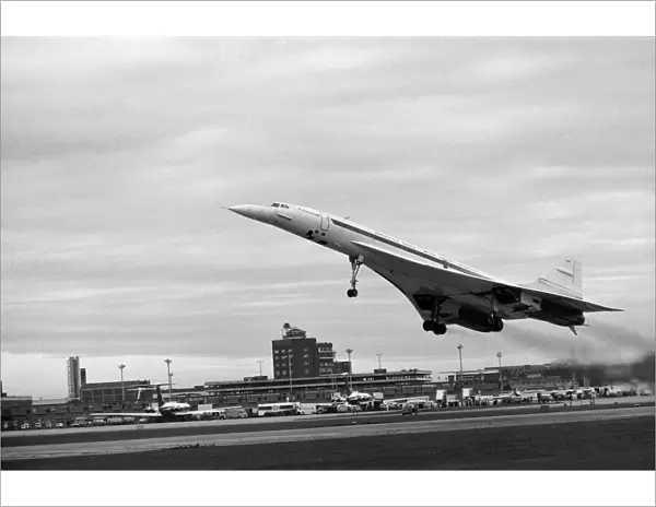 Concorde landed at Heathrow for the first time. It was diverted there because bad weather