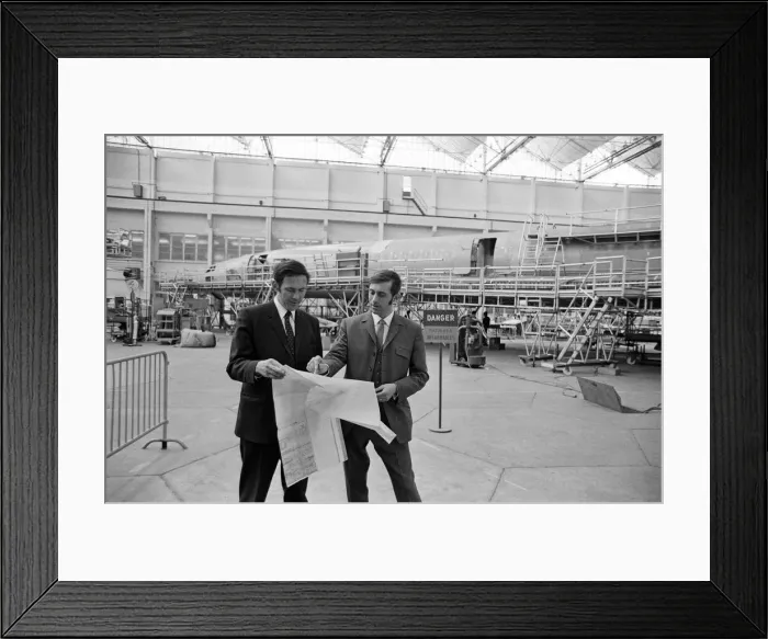 Framed Print : Adrian Pollicutt, who works for Concorde commutes from Filton, England to Toulouse Framed Print : Adrian Pollicutt, who works for Concorde commutes from Filton, England to Toulouse